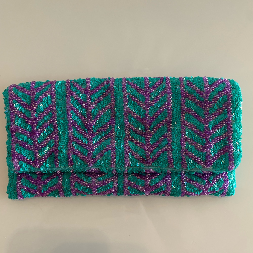Beaded clutch - used once